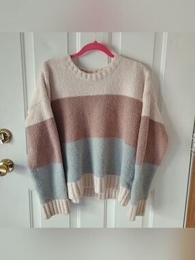 Altar'd State Pastel Striped Sweater